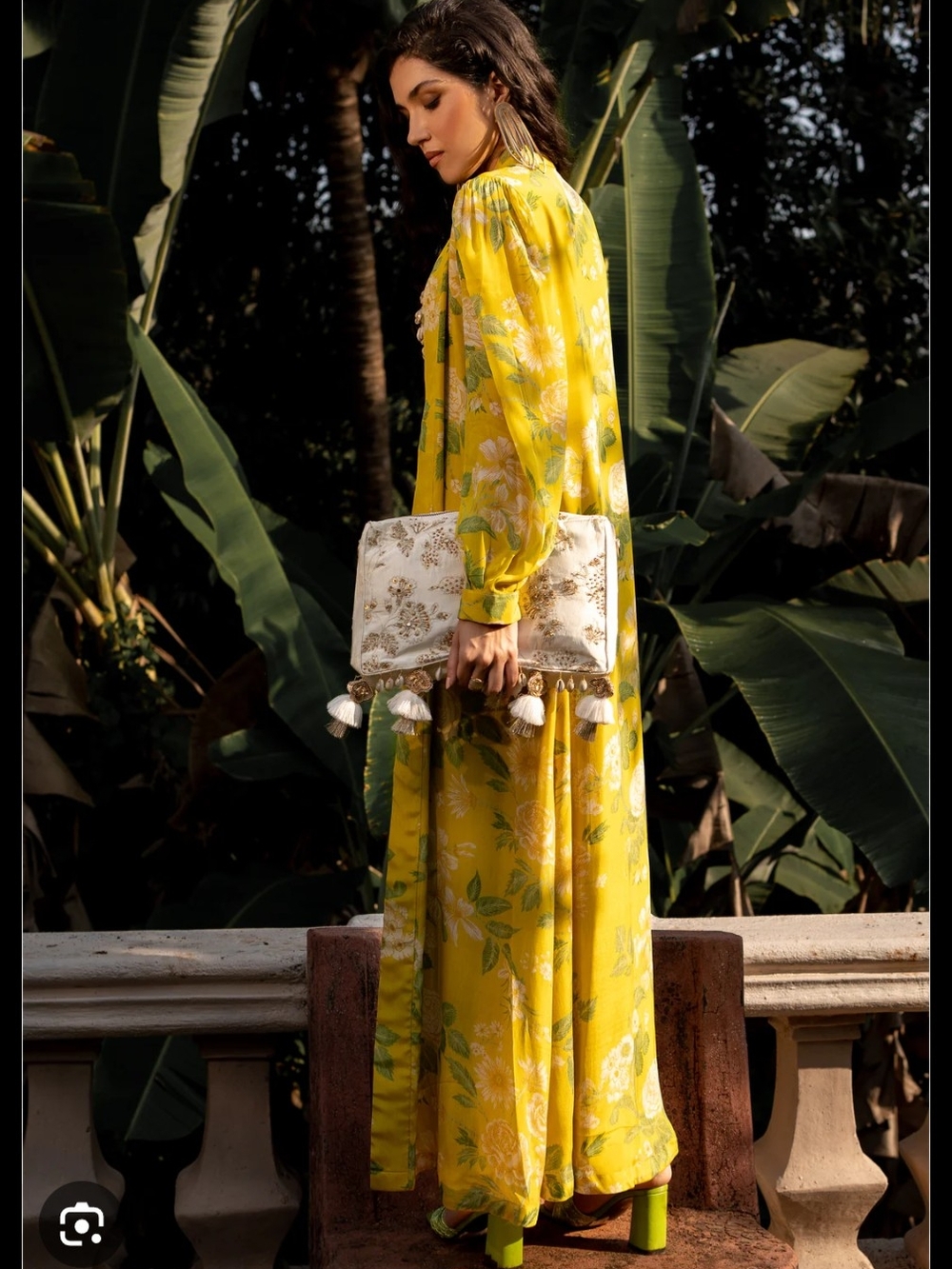 Maisie Yellow Floral Long Sleeve Jacket, Jacket Only
